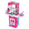 Kitchen Set With Trolly Bag  | 3 in 1  Kitchen Set With Colorful Accessories |  Role Play Set  With Pink & blue Color